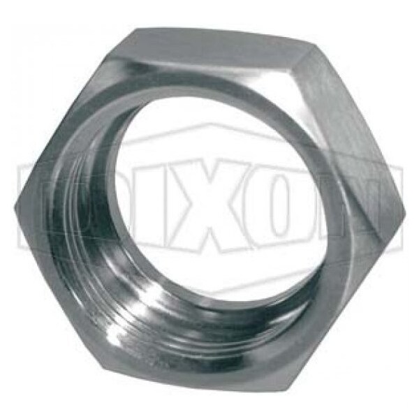 Union Hex Nut, 1-1/2 in Nominal, Beveled Seat, 0.968 in Thickness, 2.406 in Hex, 400 psi, 304 SS, Do